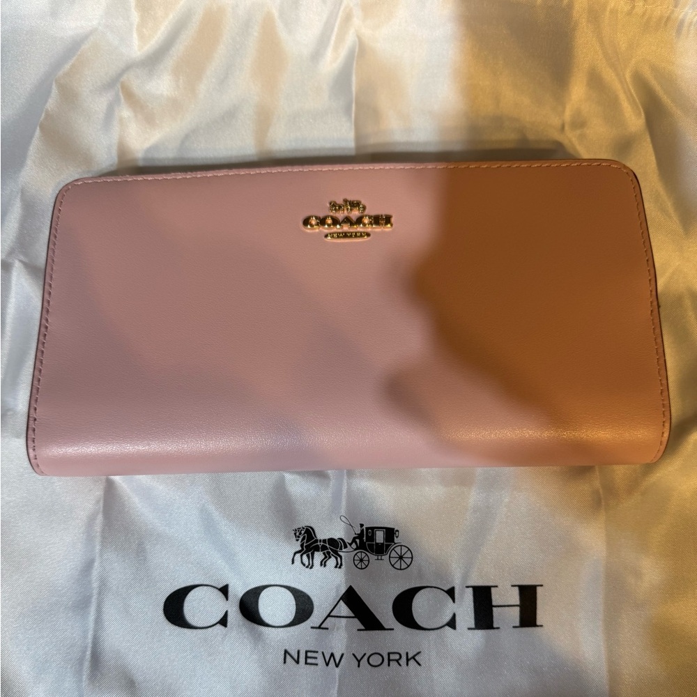 Coach wallet, new, blush color $125